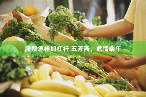 股票怎样加杠杆 五芳斋，危情端午