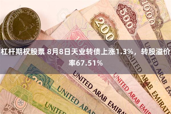 杠杆期权股票 8月8日天业转债上涨1.3%，转股溢价率67.51%