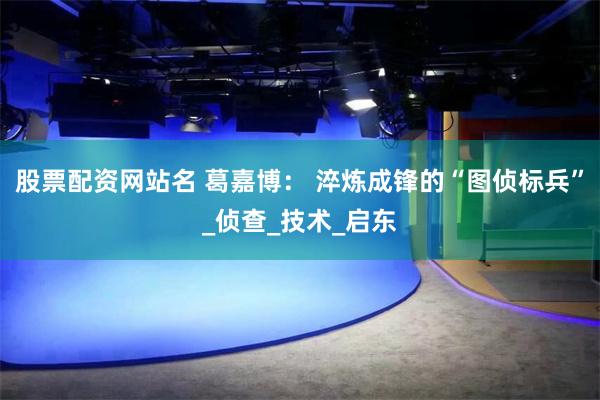股票配资网站名 葛嘉博： 淬炼成锋的“图侦标兵”_侦查_技术_启东